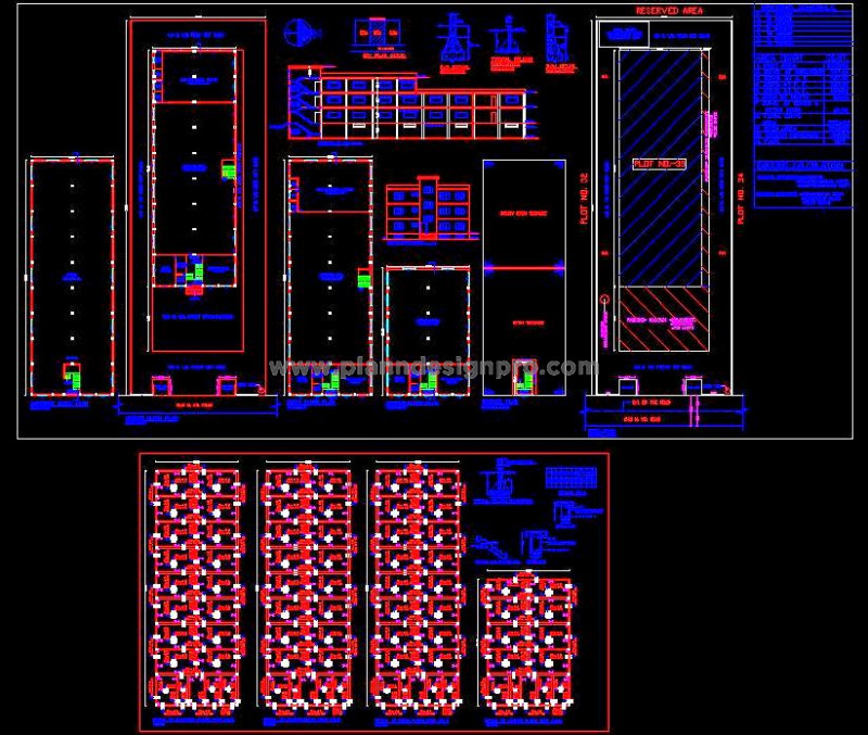 G+2 Factory Plan with Basement Storage & Office Free CAD Design